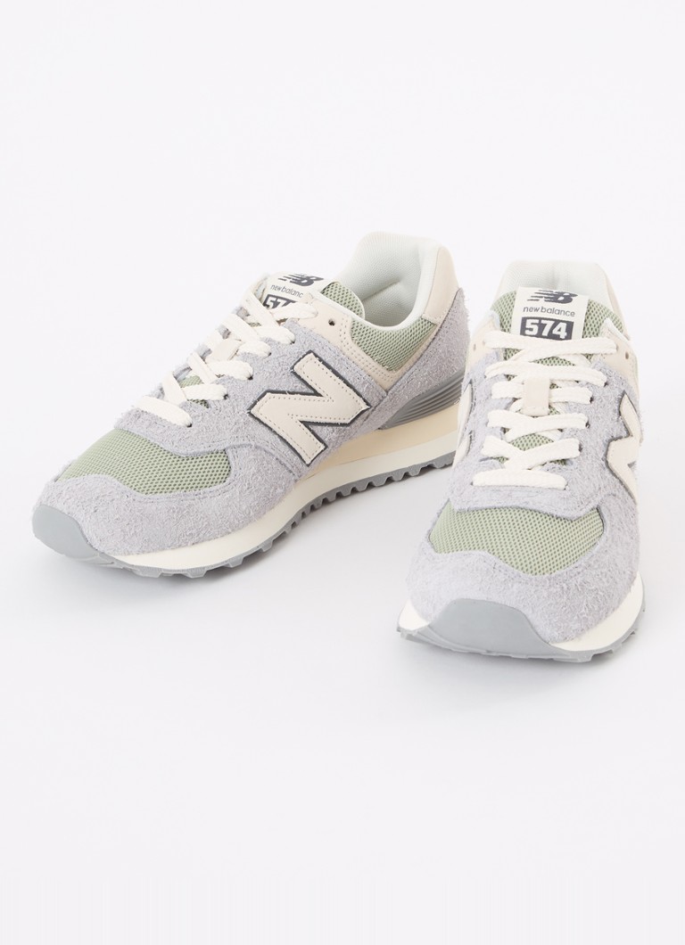 New Balance 574 tenisice od brušene kože s mrežastim detaljima