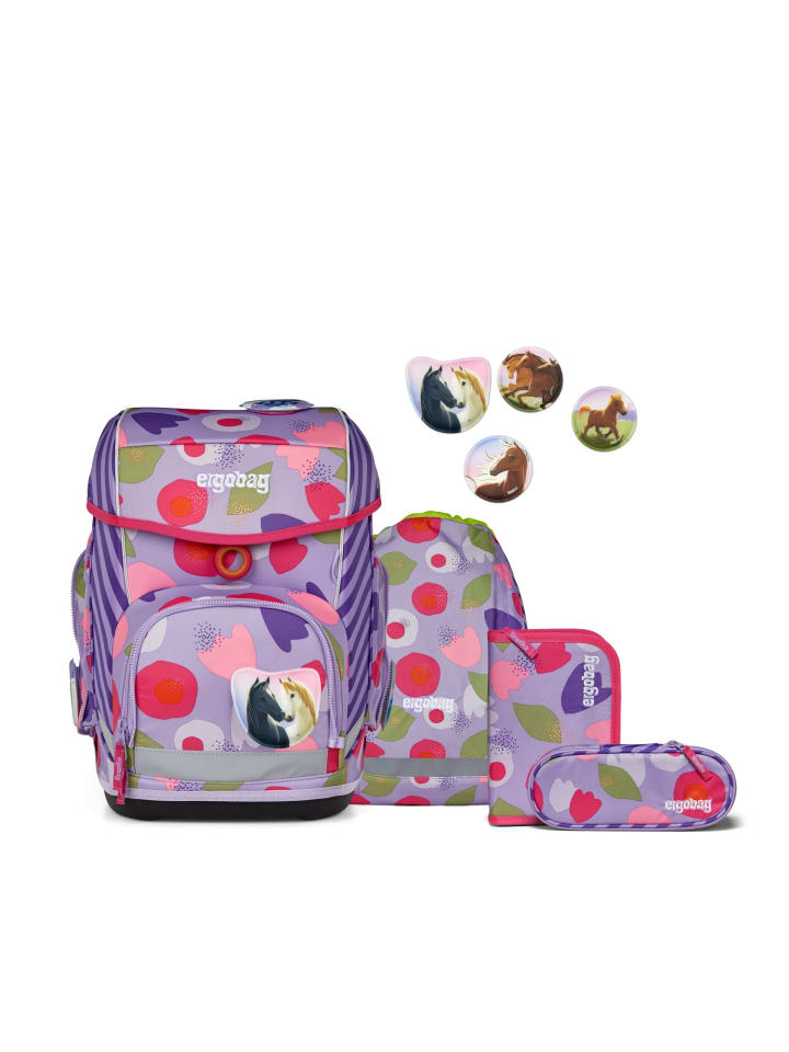 Ergobag ergobag cubo Schulranzen-Set BlütenzauBär günstig kaufen onesize