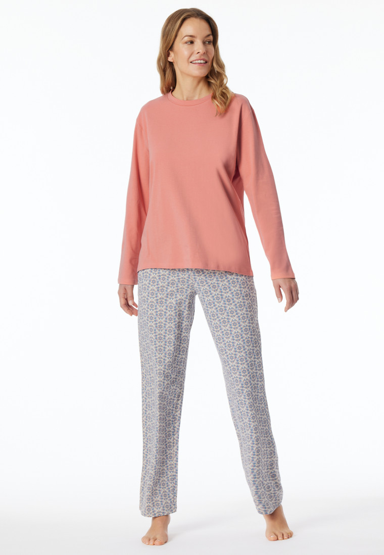 Shirt langarm rundhals papaya - Mix+Relax