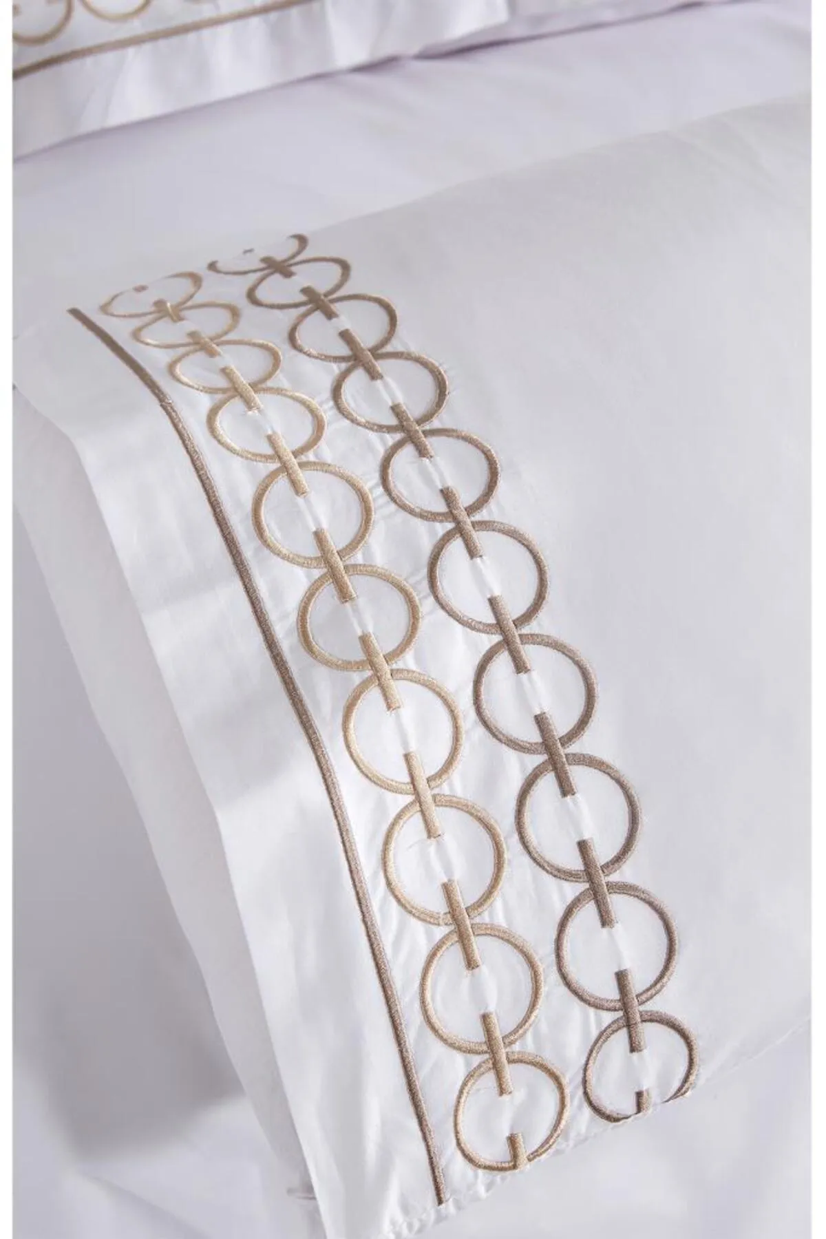 Çeyiz Diyarı  Bettwäsche Doppelbett - Beige - Gestreift