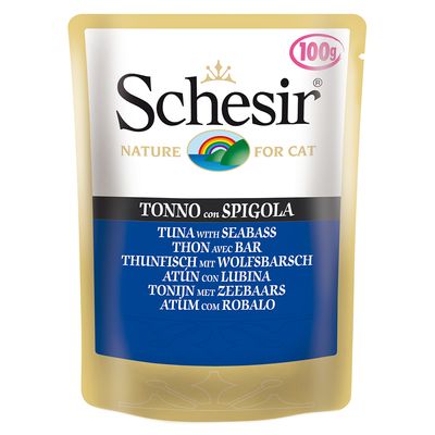 Mischfütterung: 1,5 kg Schesir Maintenance mit Fisch Trockenfutter + 6 x Nassfutter