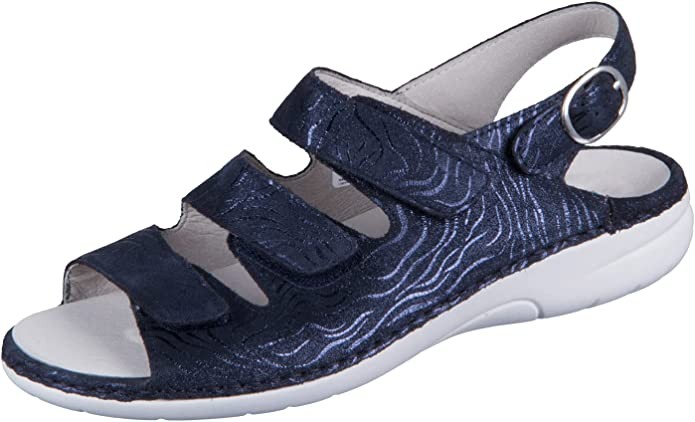 WALDLÄUFER Komfort Sandalen blau 2023 Gunna