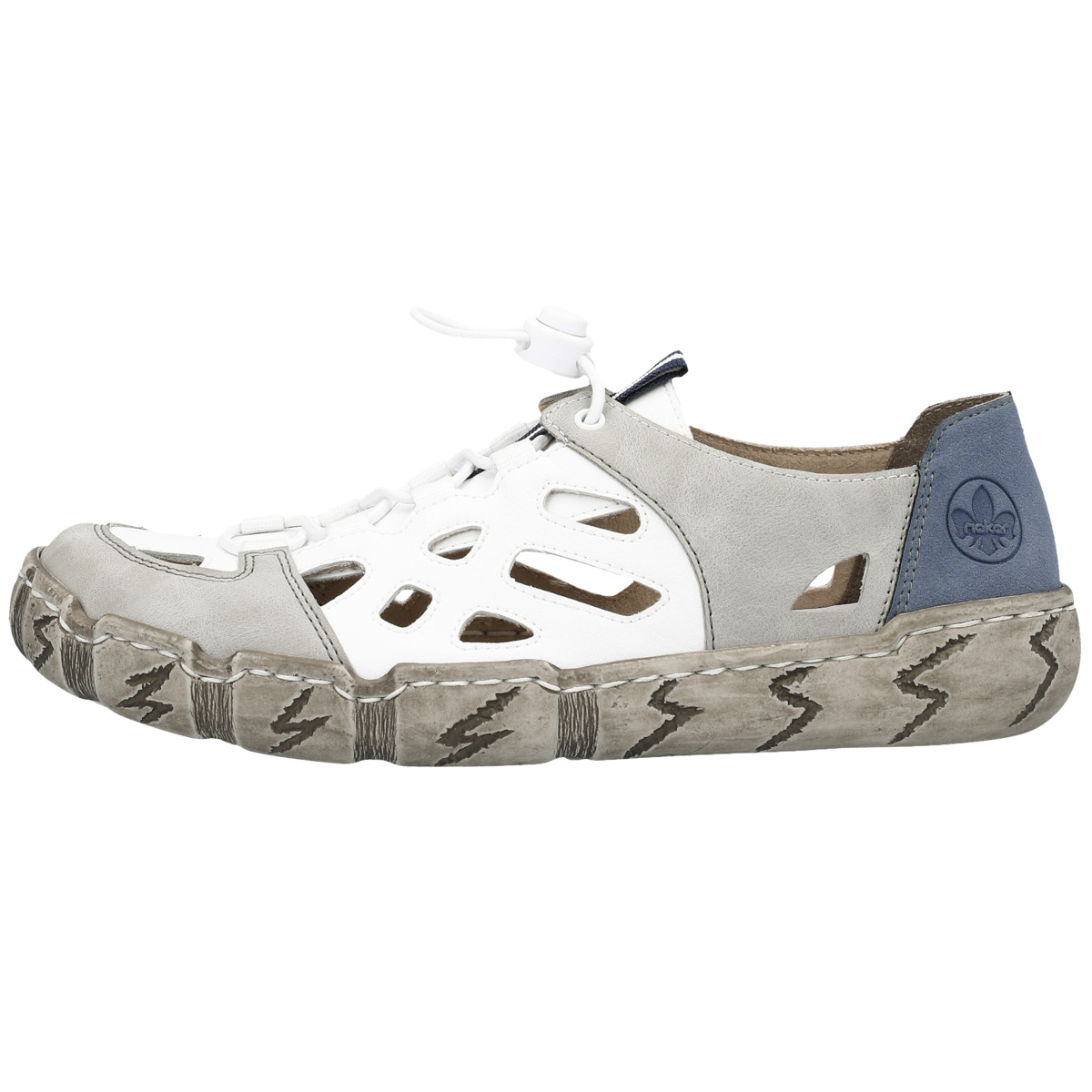 Rieker L0358 Sneaker Low weiss
