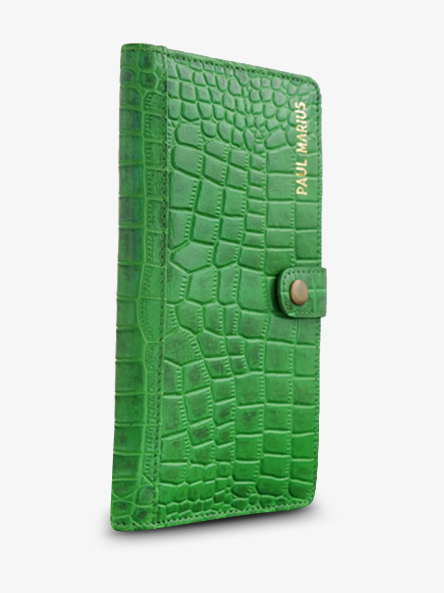 LePortefeuille Charlotte N°2 Alligator Cocktail - Jade