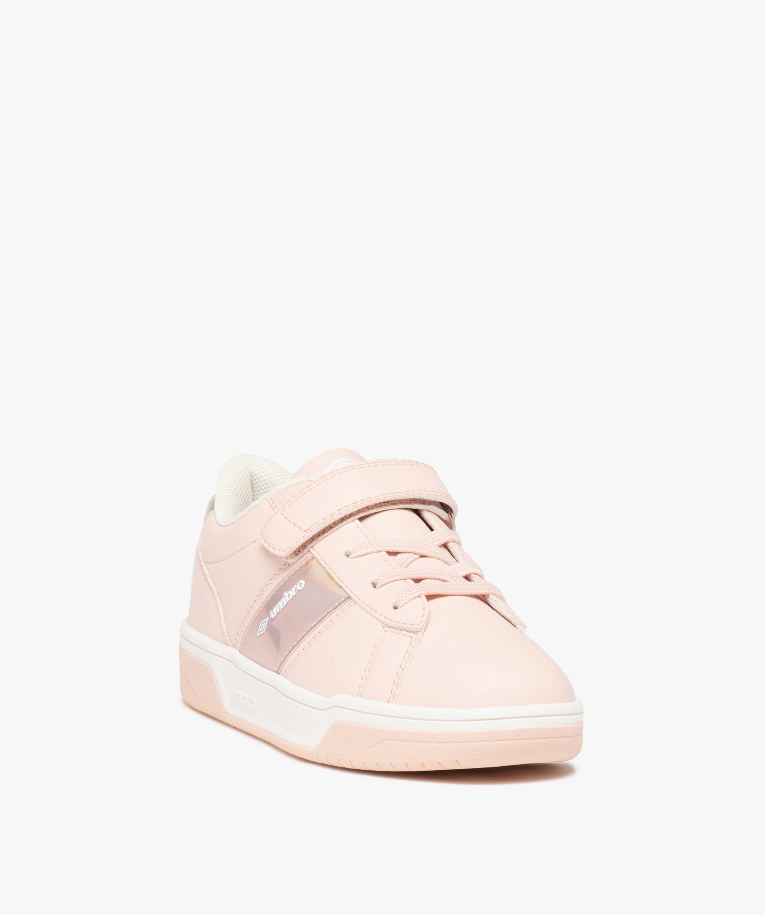 Baskets fille à détails irisés et fermeture scratch – U... rose | GEMO
