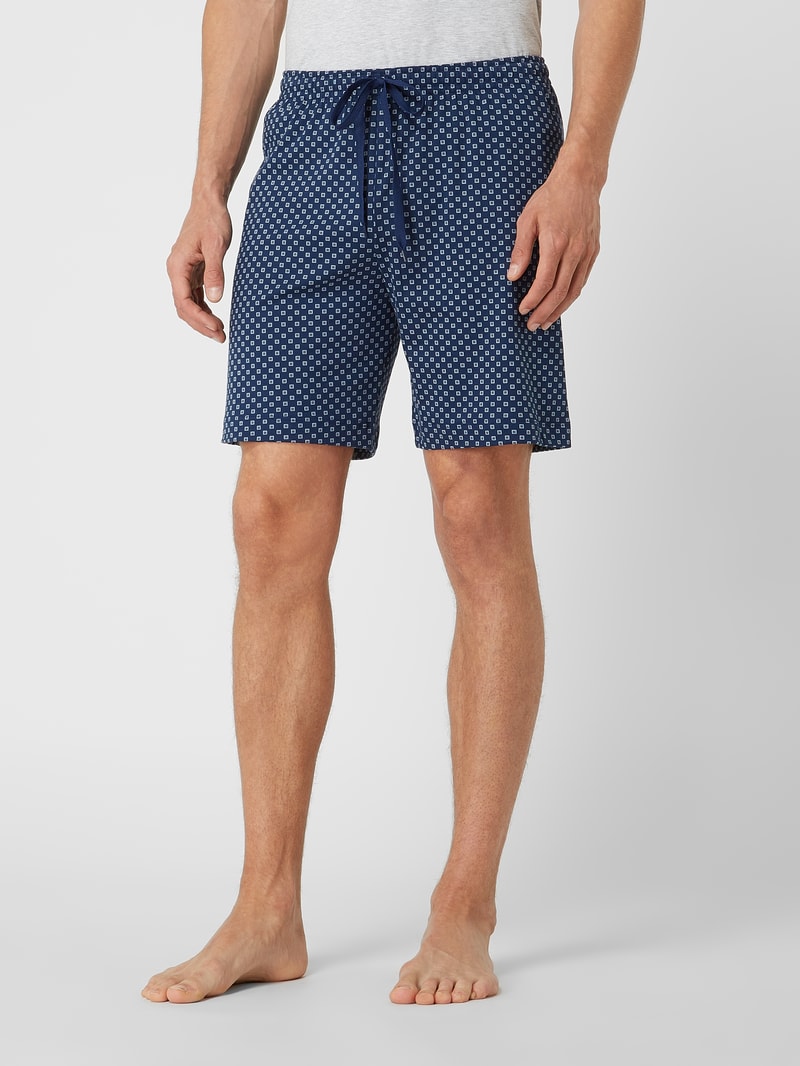 Pyjama-Hose aus Baumwolle in marineblau