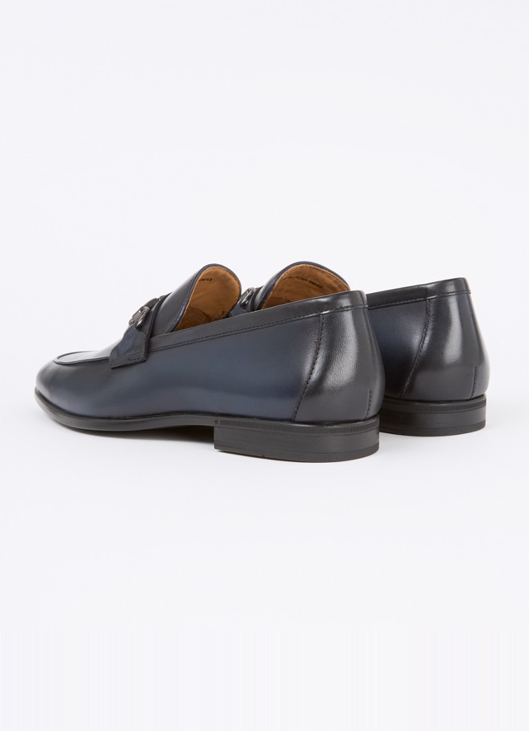 Dune London  Seymore loafer van leer met horsebit
