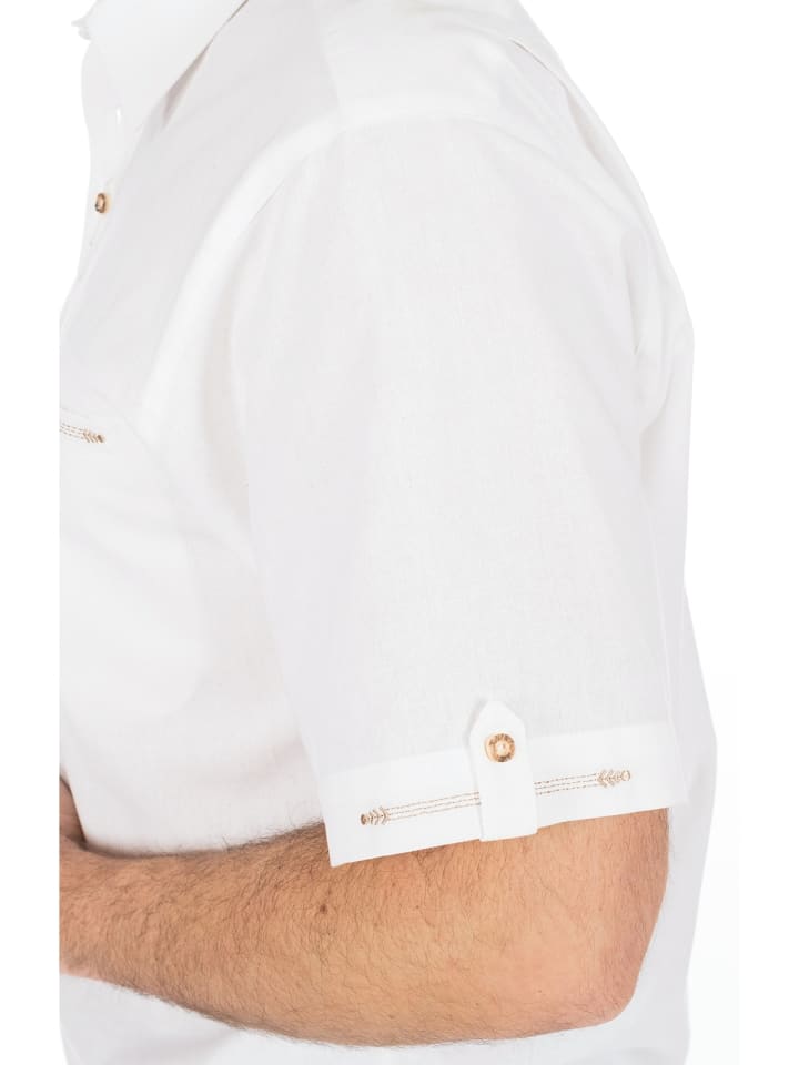 OS-Trachten Trachtenhemd 321001-1913 in weiß günstig kaufen