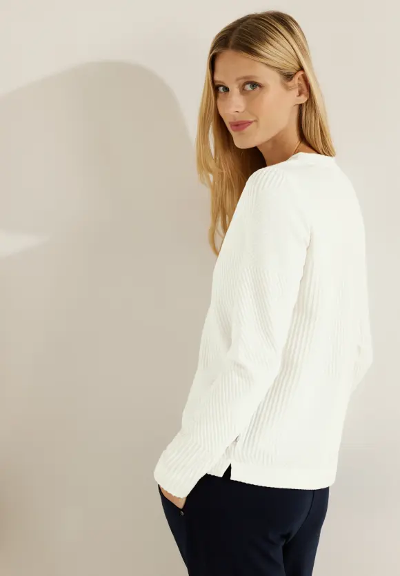 CECIL Langarmshirt mit Struktur