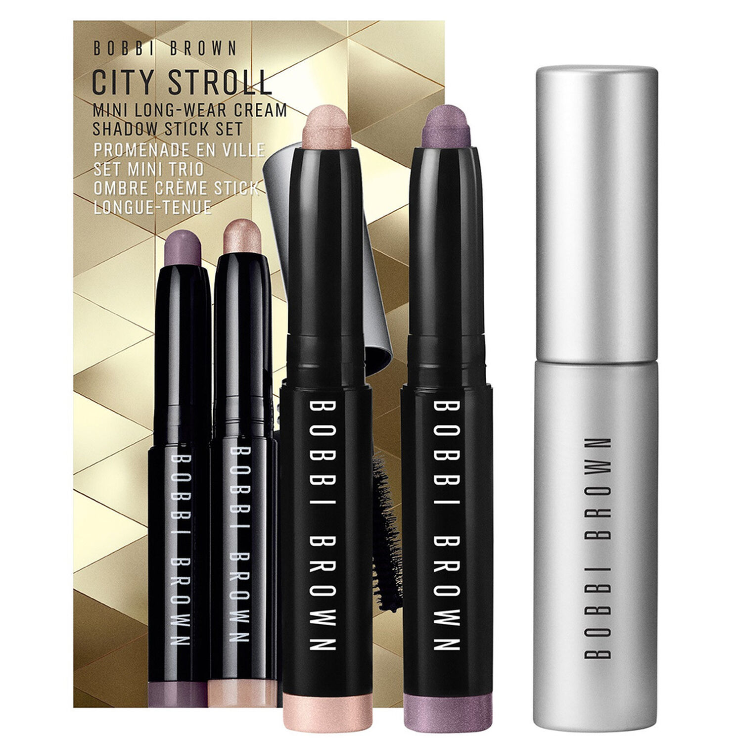 Bobbi Brown City Stroll Mini Long-Wear Cream Shadow Stick Set Coffret yeux