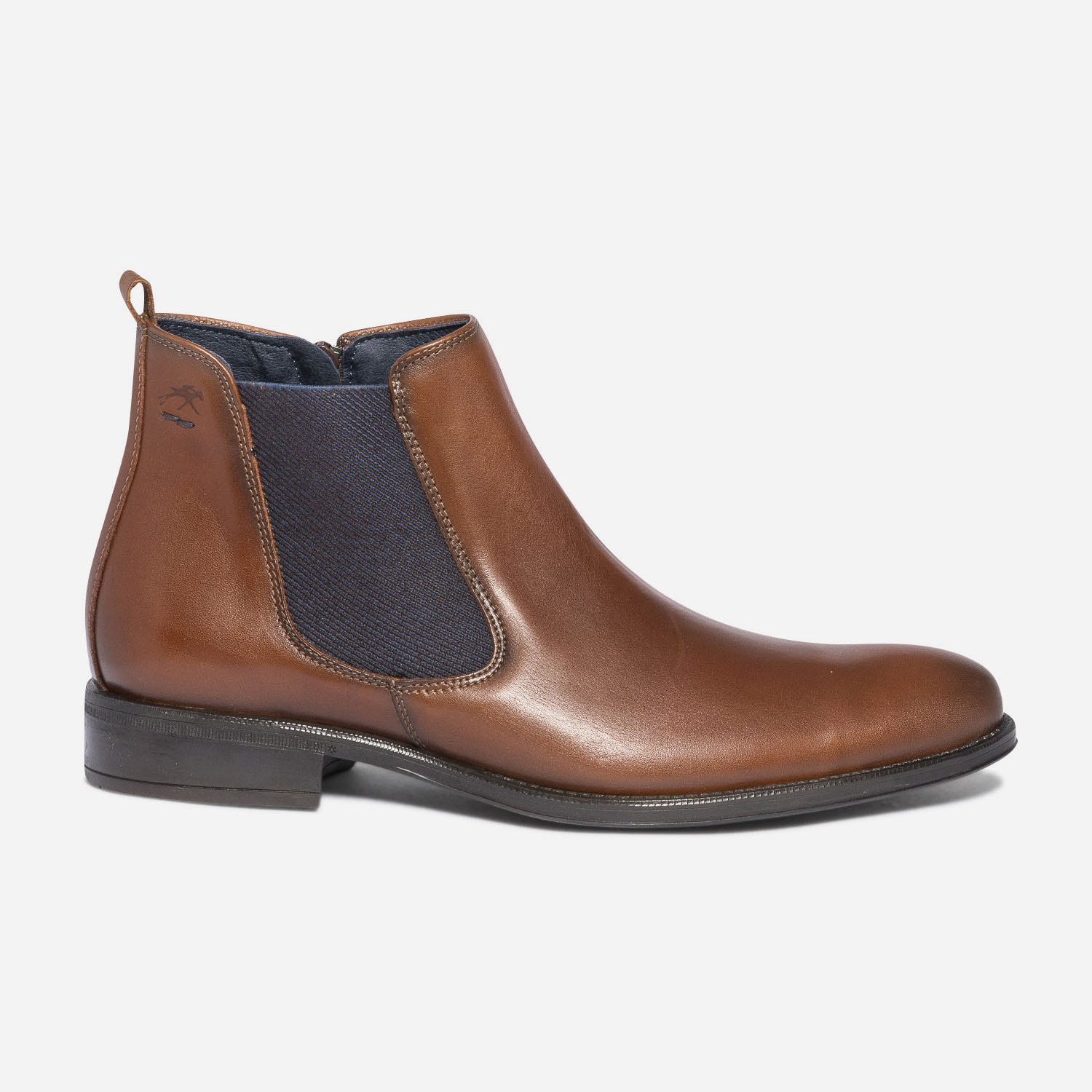 Chelsea boots FLUCHOS cognac en cuir