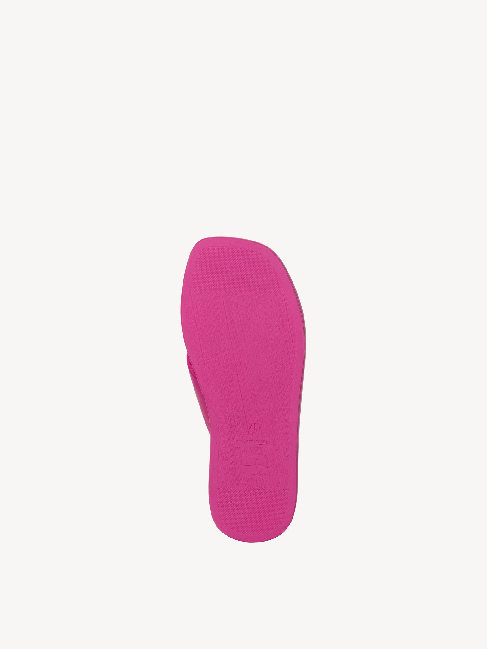 Mule en cuir - rose fuchsia