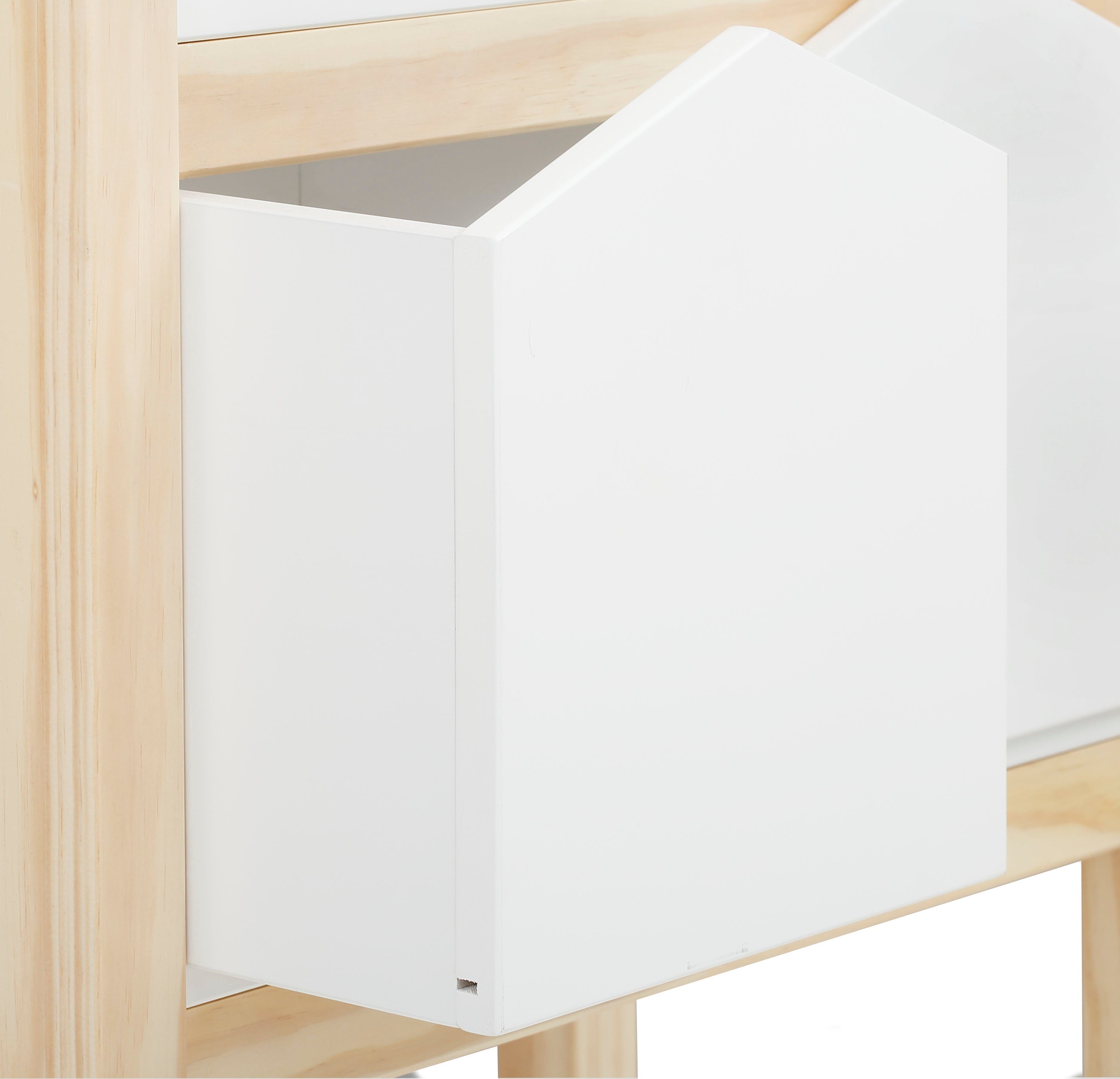 Lüttenhütt Kinderregal Meentje, Bücherregal,2 Boxen, Einlegeböden und Boxen aus MDF, Breite 59,5 cm