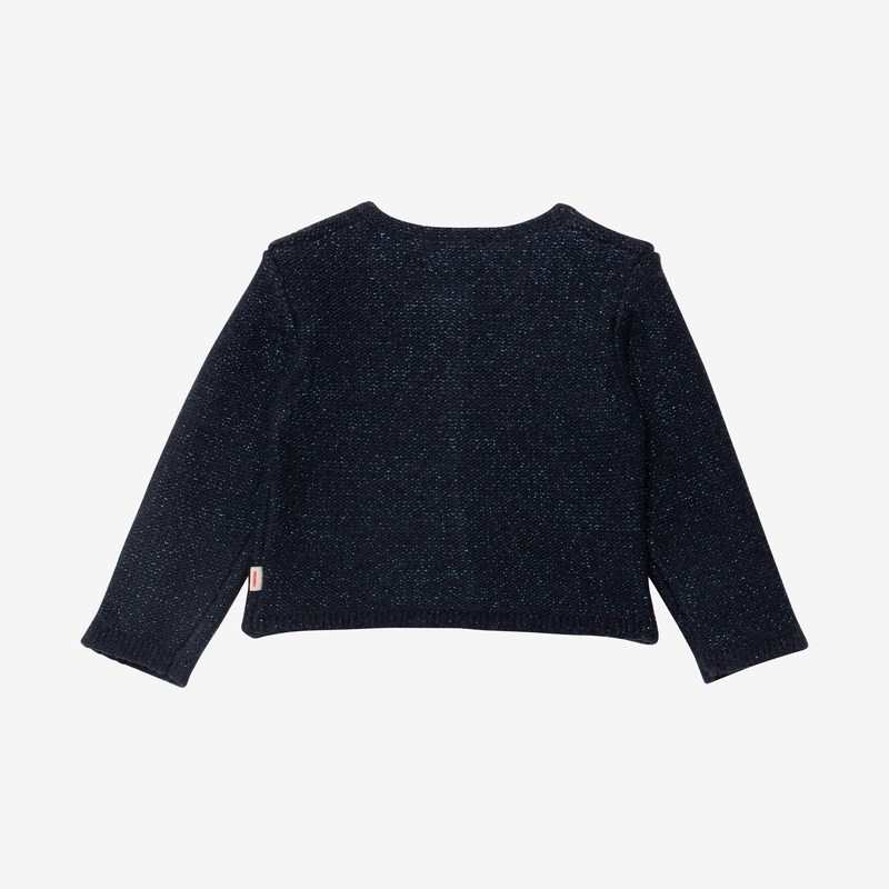Cardigan fille tricot lurex marine Catimini