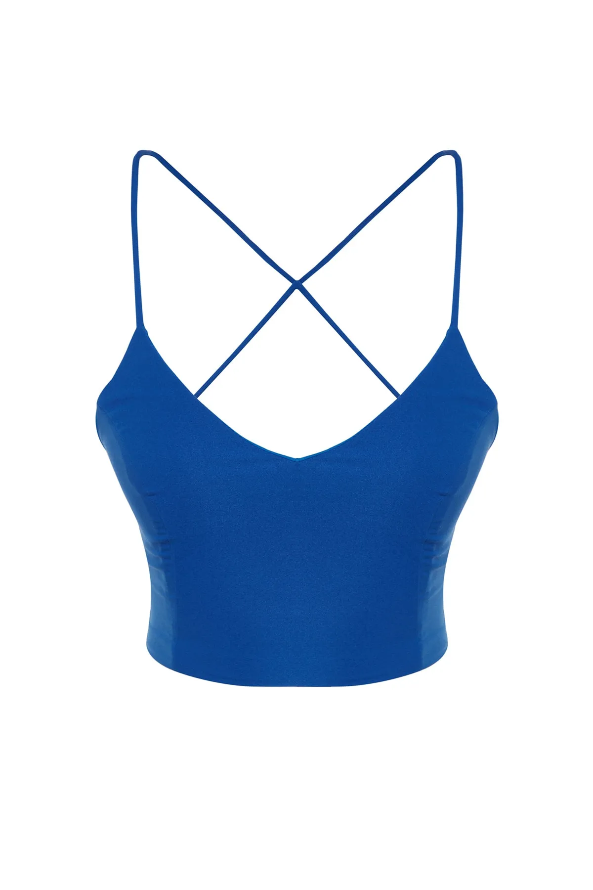 Trendyol Collection  Saks Crop Lined Woven Bustier TPRSS21BS0009