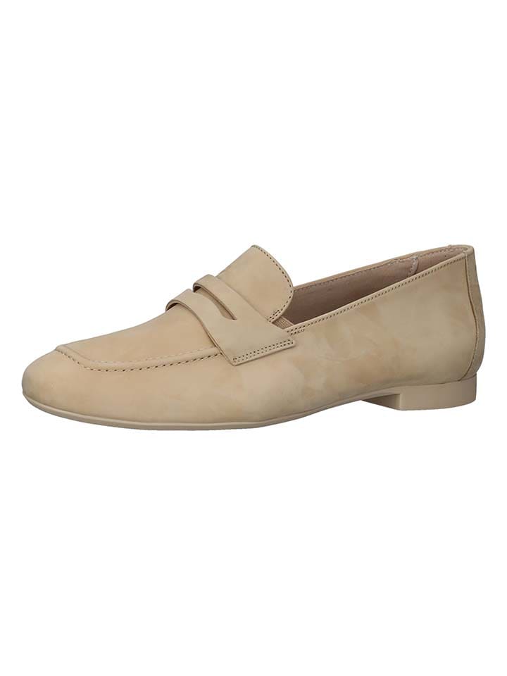 Paul Green Leder-Mokassins in Beige günstig kaufen