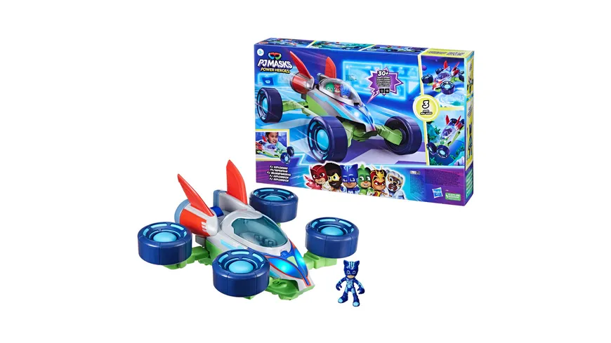 Hasbro - PJ Masks Power Heroes PJ Heldenfahrzeug