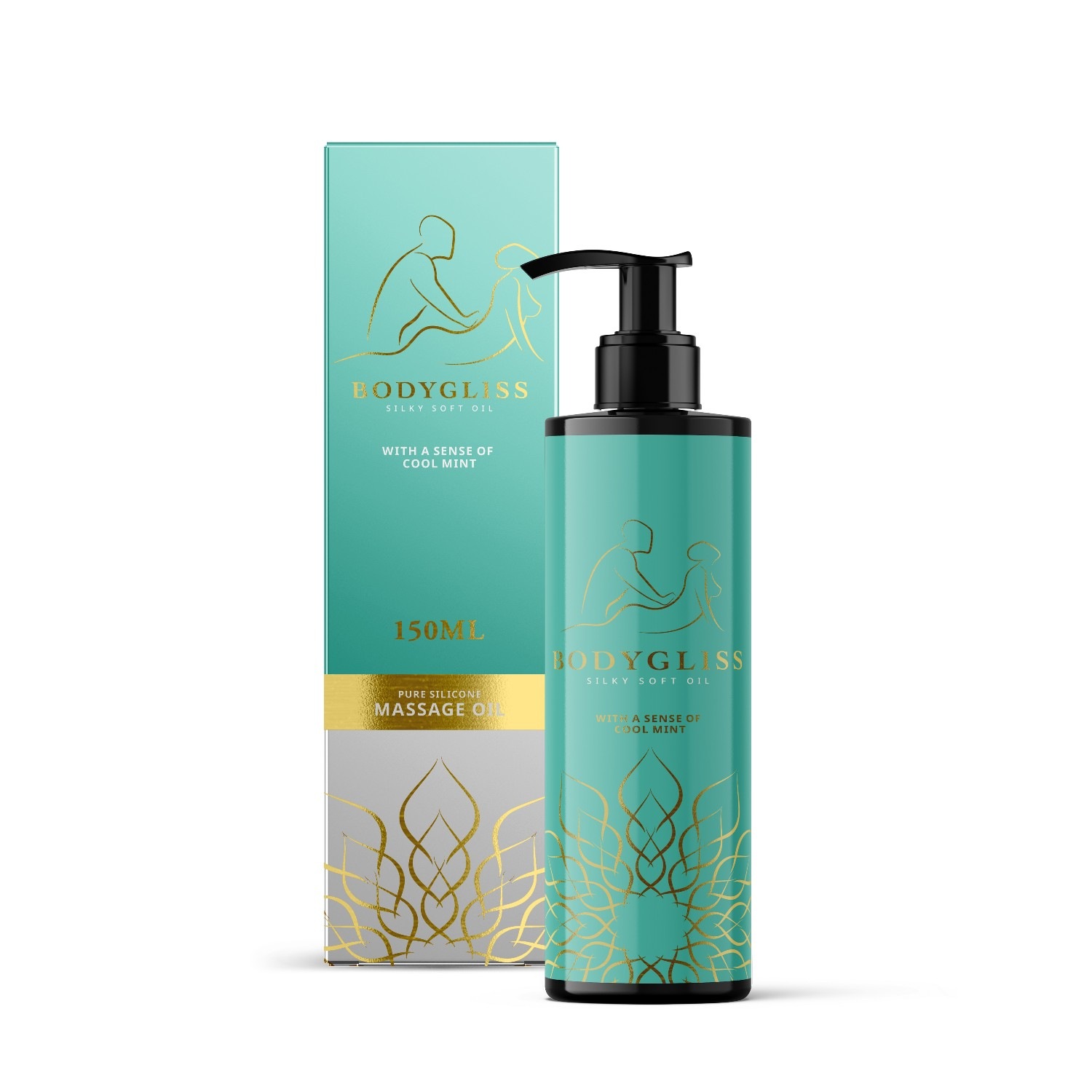 Massageöl und Gleitmittel in 1 Kühle Minze - 150 ml