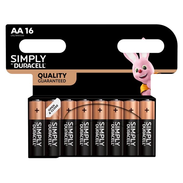 Duracell Simply AA elemek 16 darab