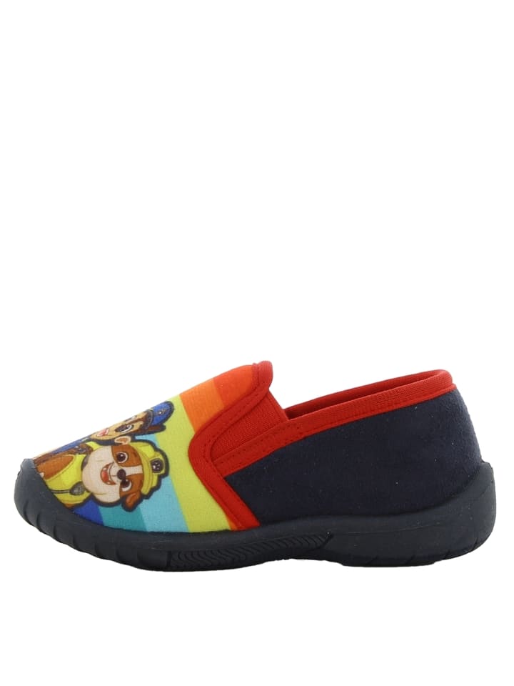 Paw Patrol Hausschuhe mit Paw Patrol Chase und Marshall Motiv, in Regenbogenfarben günstig kaufen