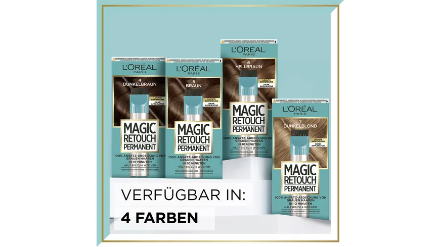 L'Oréal MAGIC RETOUCH Permanent Ansatz-Abdeckung 4 - dunkelbraun
