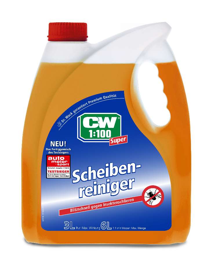 Dr. Wack CW 1:100 Super Fertiggemisch Scheibenreiniger, 2,8 l - ATU