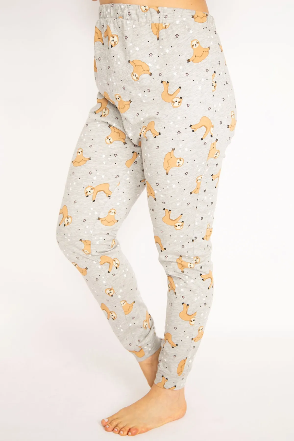 Şans  Damen-Pyjama-Set, groß, bunt, Umstandshose, Bluse, 65n35198