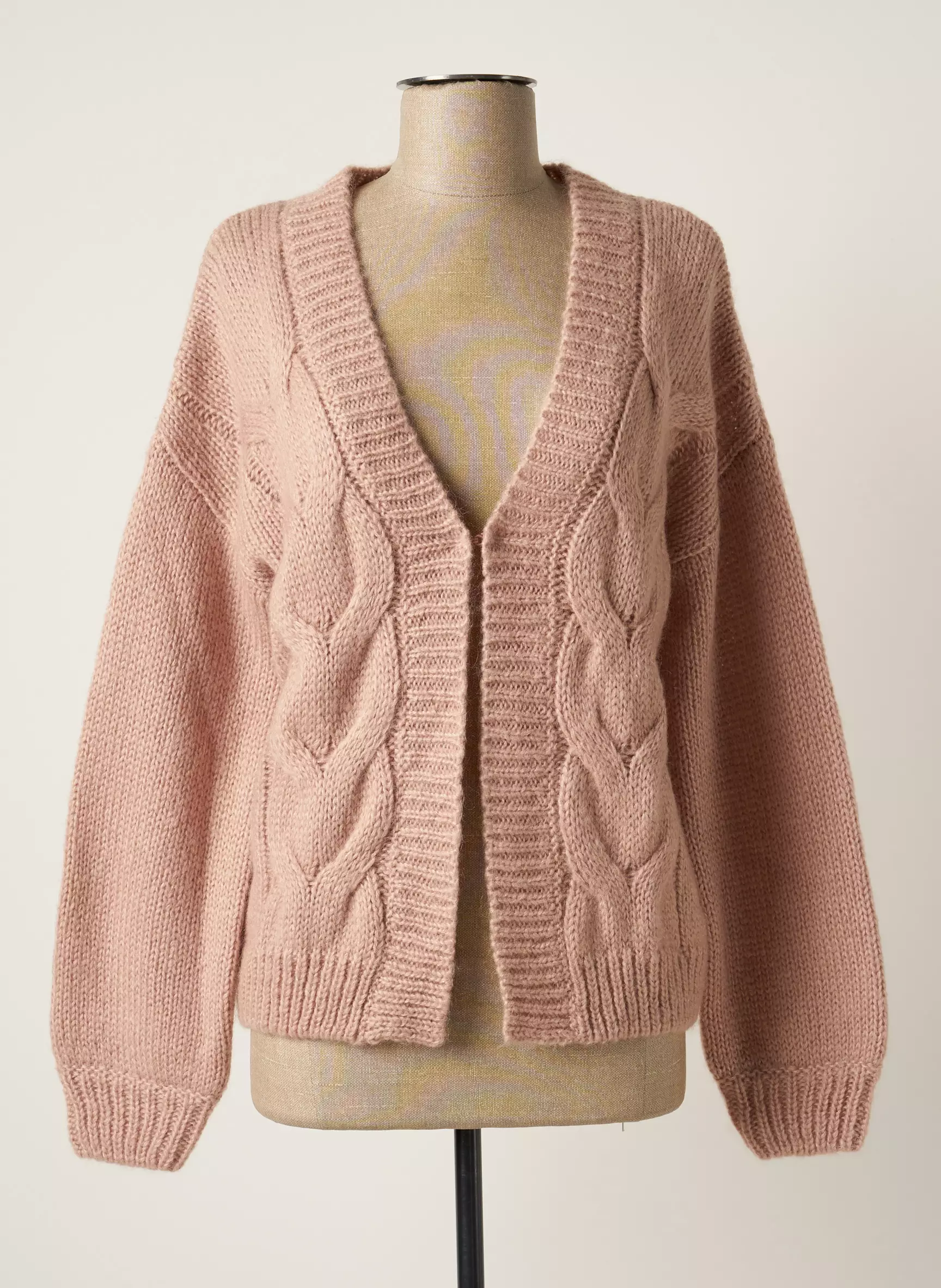 Jeff Cardigans Femme couleur rose