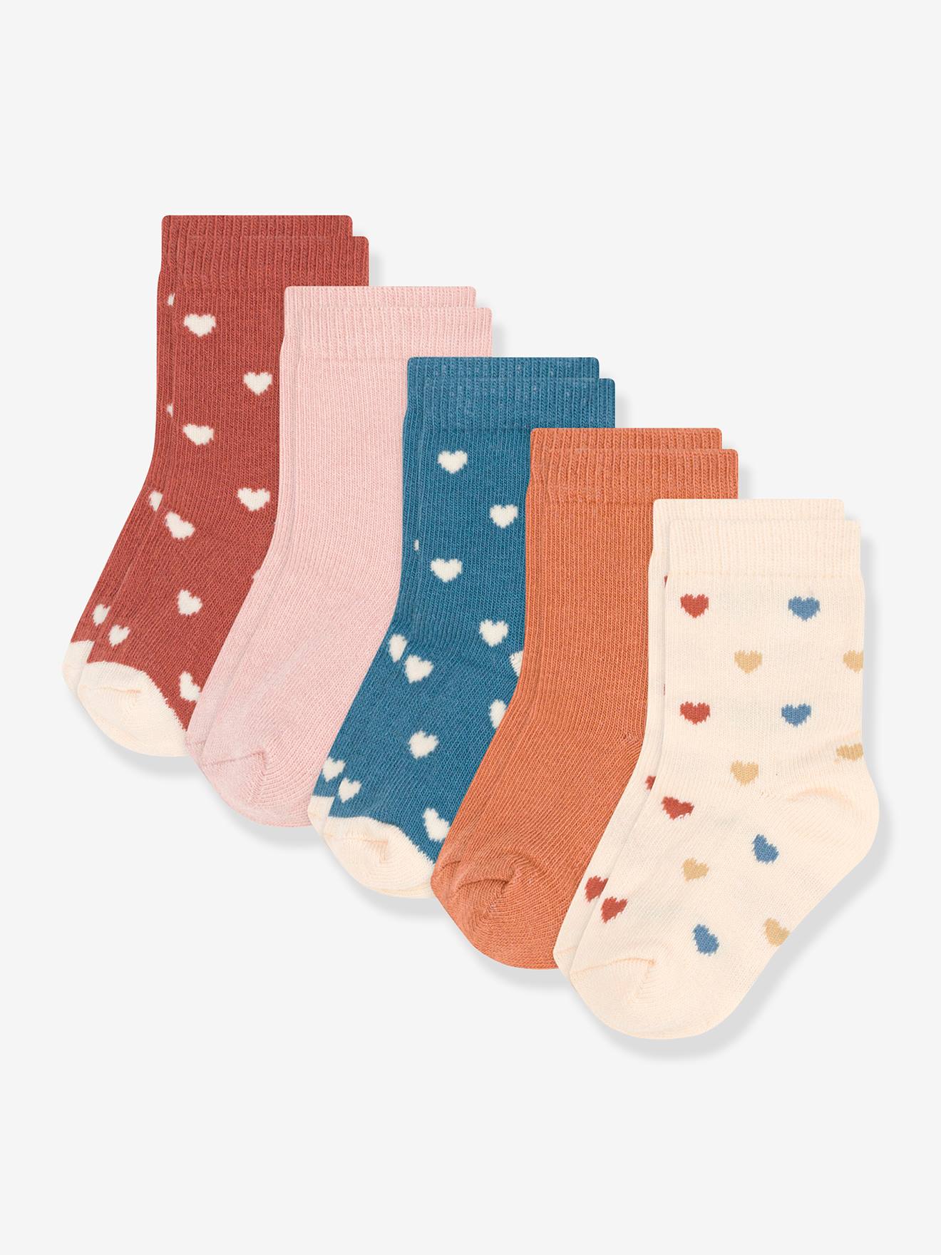 Petit Bateau 5er-Pack Baby Socken mit Herzen PETIT BATEAU - mehrfarbig