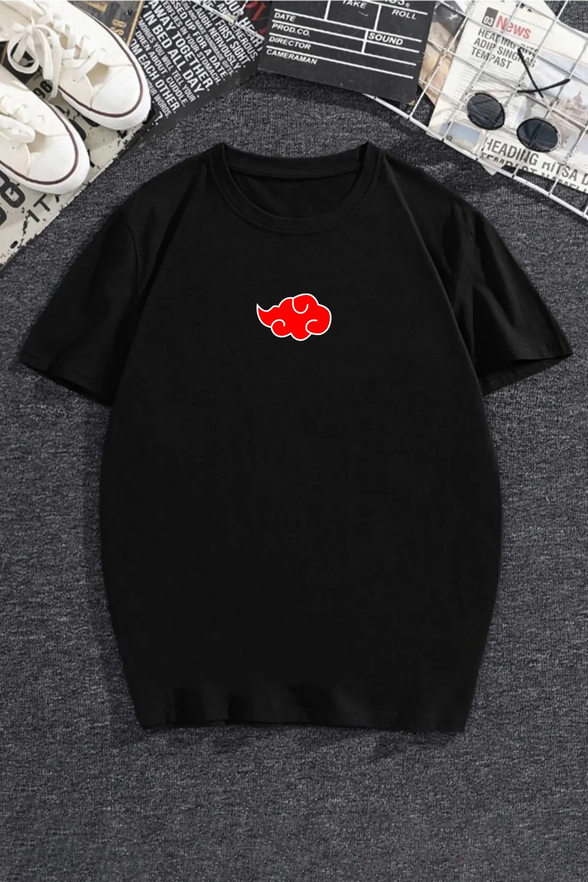 trendypassion  T-Shirt mit Wolken-Rückendruck