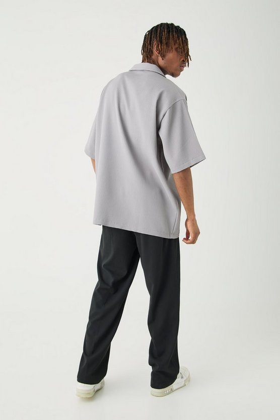 Tall kurzärmliges Oversize Hemd