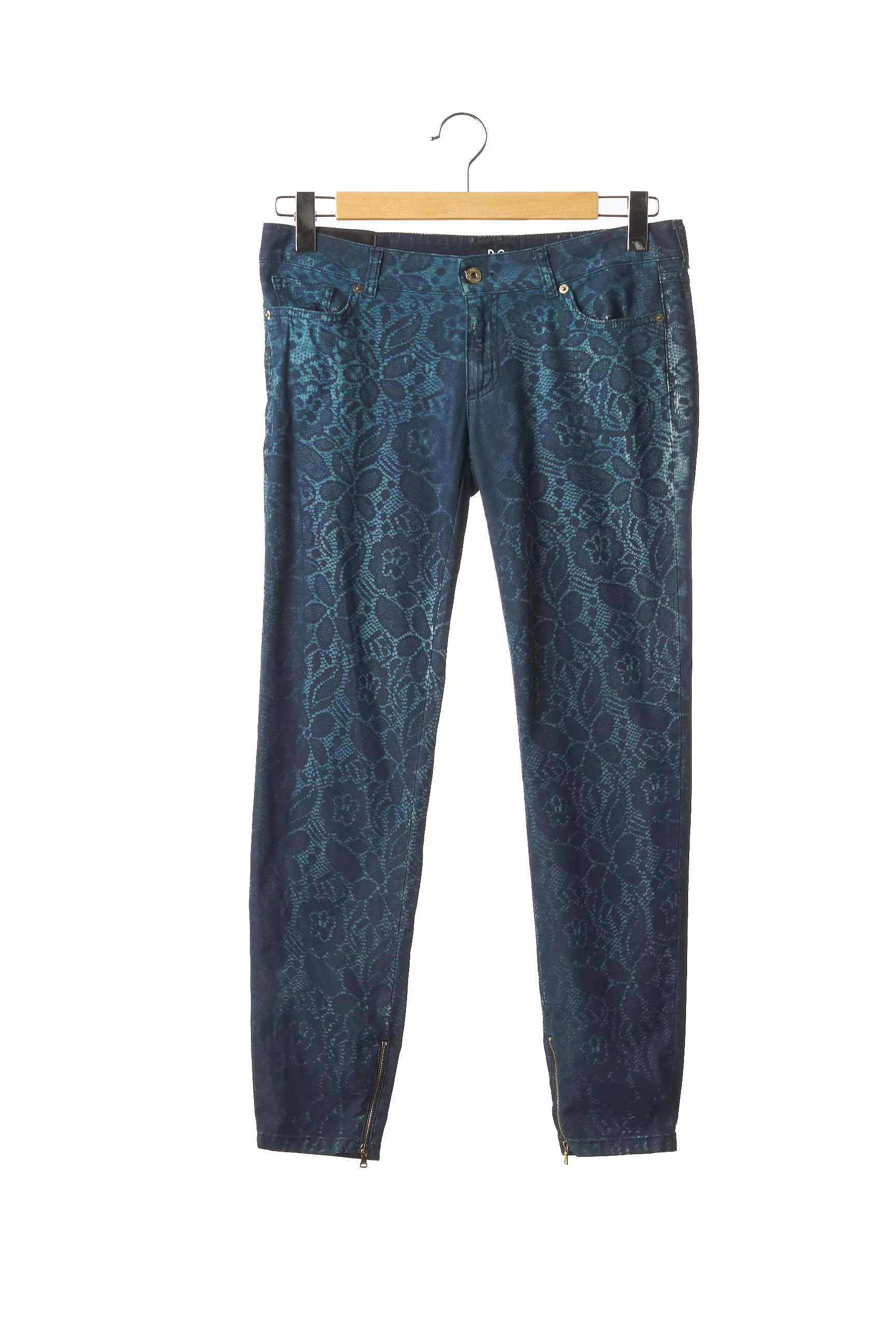 Dolce Gabbana Pantalon7 8 Femme couleur bleu