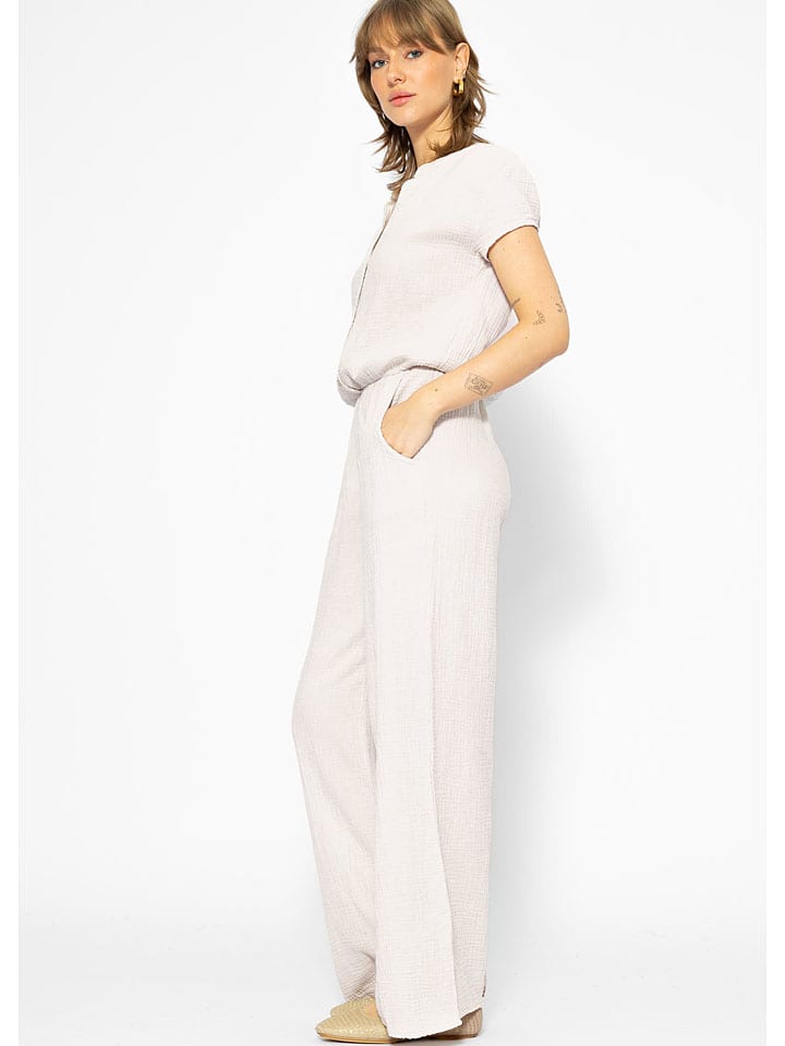 SASSYCLASSY Jumpsuit in Creme günstig kaufen