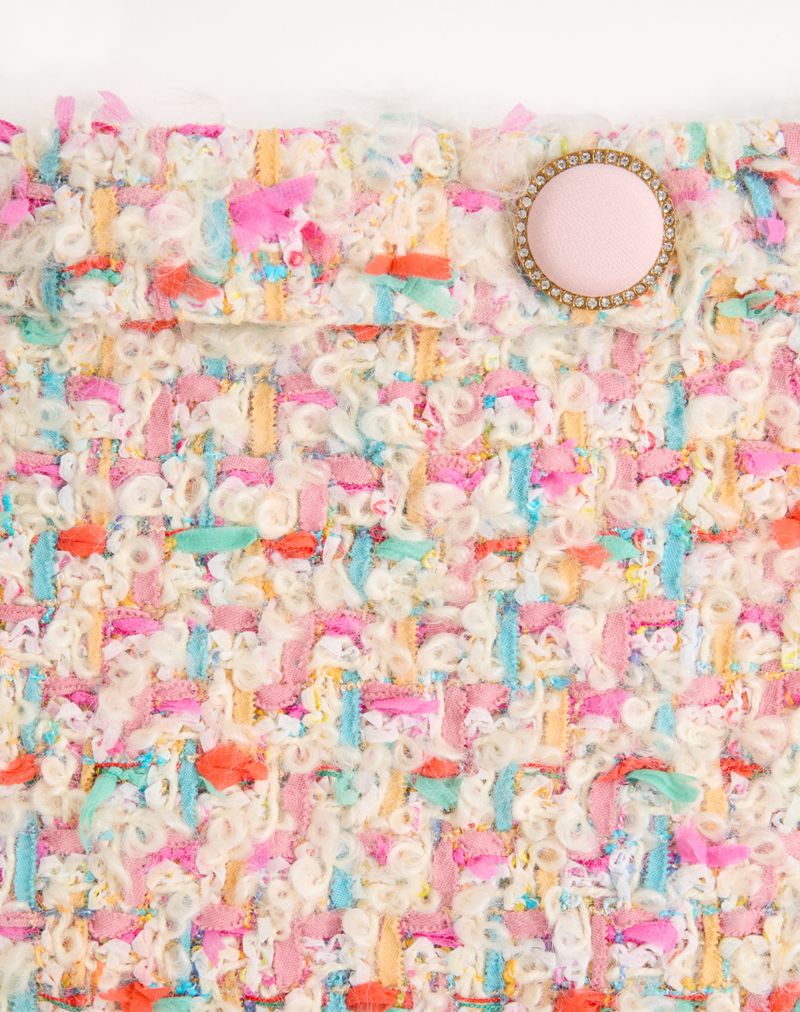 Kort Candy Tweed-nederdel