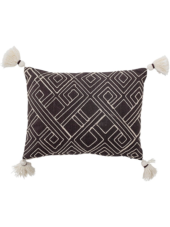 Bloomingville Kissen ''Bali'' in Braun/ Weiß - (L)30 x (B)40 cm günstig kaufen onesize