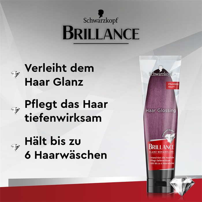 Haar Glossing Strahlendes Violett