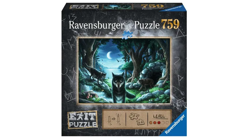 Ravensburger Puzzle -  EXIT Wolfsgeschichten, 759 Teile