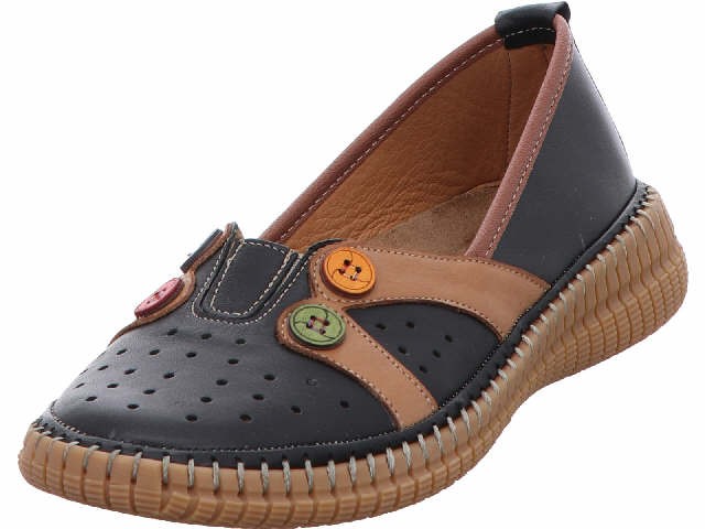 GEMINI Sportliche Slipper schwarz