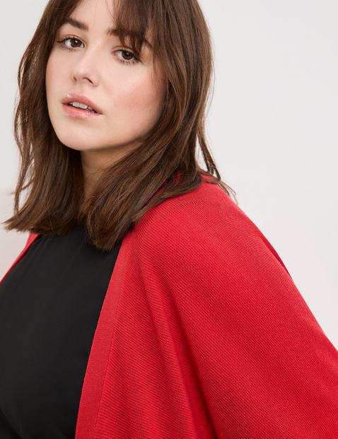 Oversized-Strickjacke mit halbem Arm