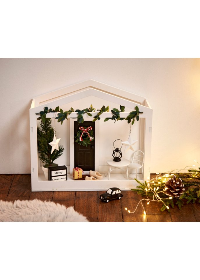 Deko-Objekt Wichteltür mit Wintergarten (14-tlg.Set)
