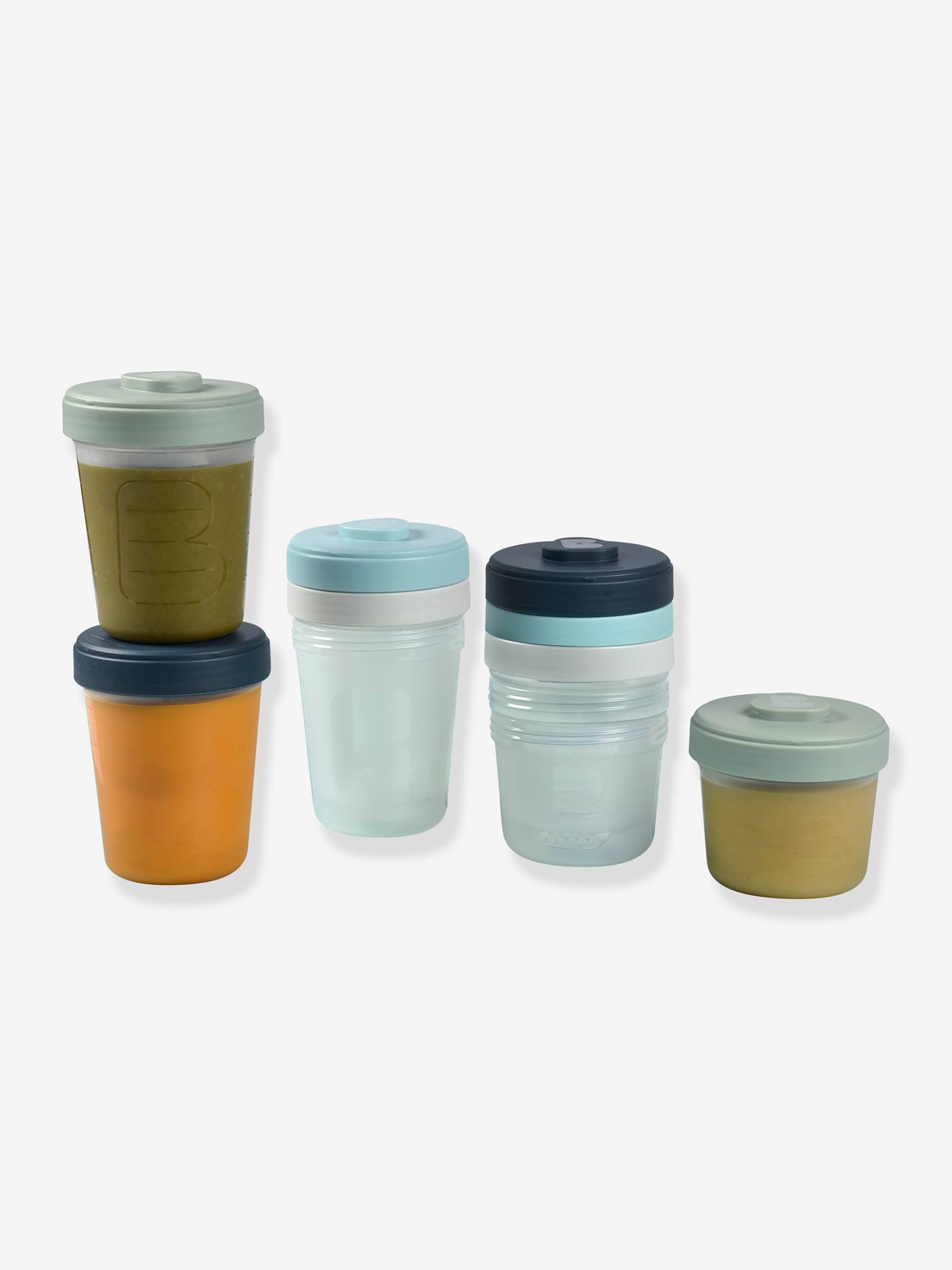 Lot de 8 portions clip 2e âge BEABA assortis