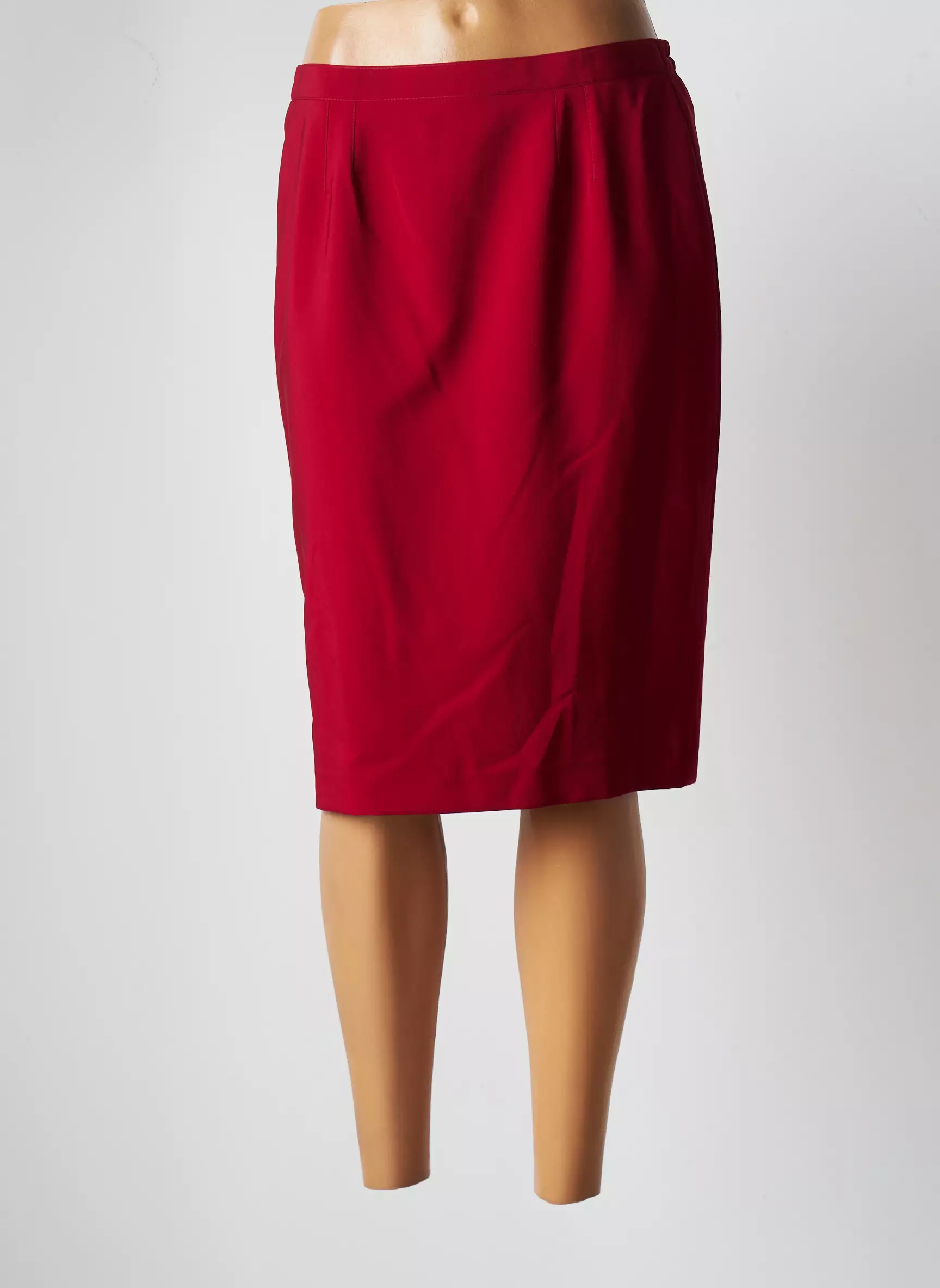 Jumfil Jupes Mi Longues Femme couleur rouge