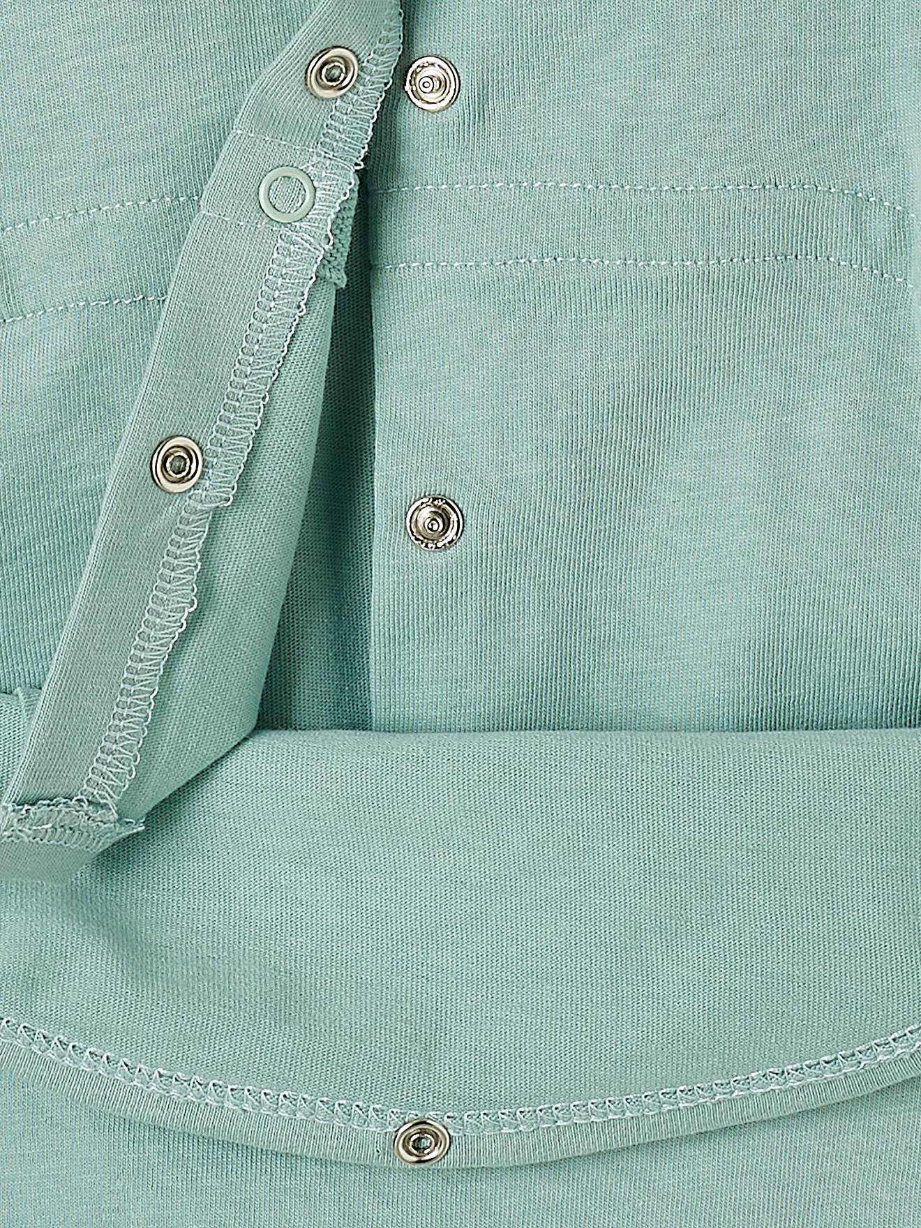 Lot de 2 pyjamas combishort bébé garçon ouverture dos lot vert céladon