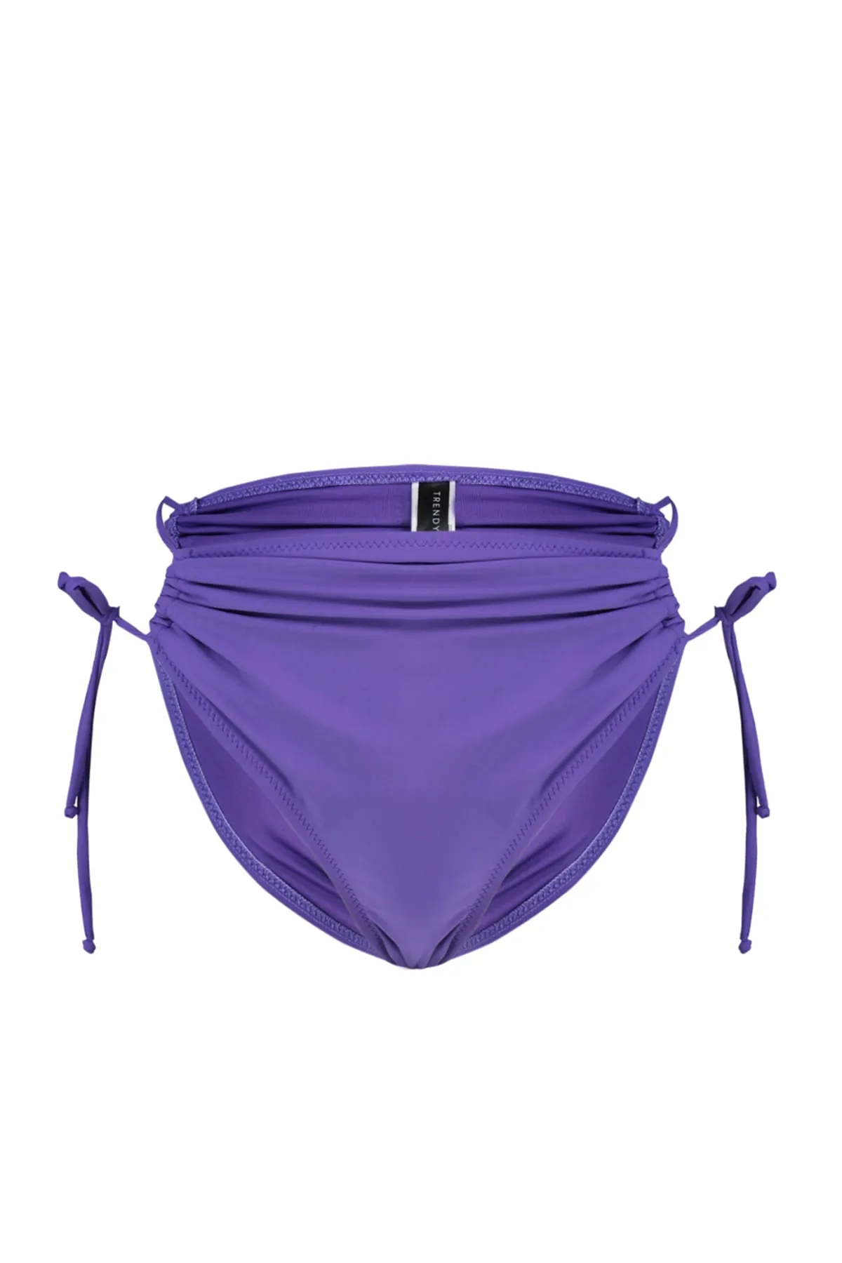 Trendyol Collection  Lila Bikinihose zum Binden mit hoher Taille und normalem Beinverlauf TBESS23BA00018