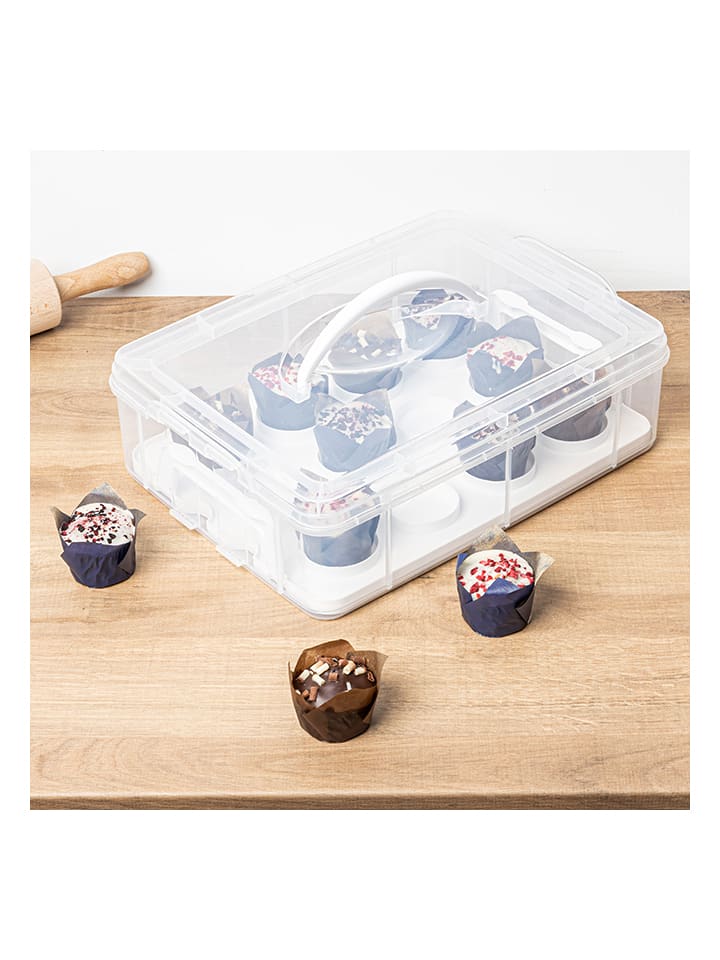 Chefware Muffin-Transportbox in Transparent - (B)34 x (H)11 x (T)26,5 cm günstig kaufen onesize
