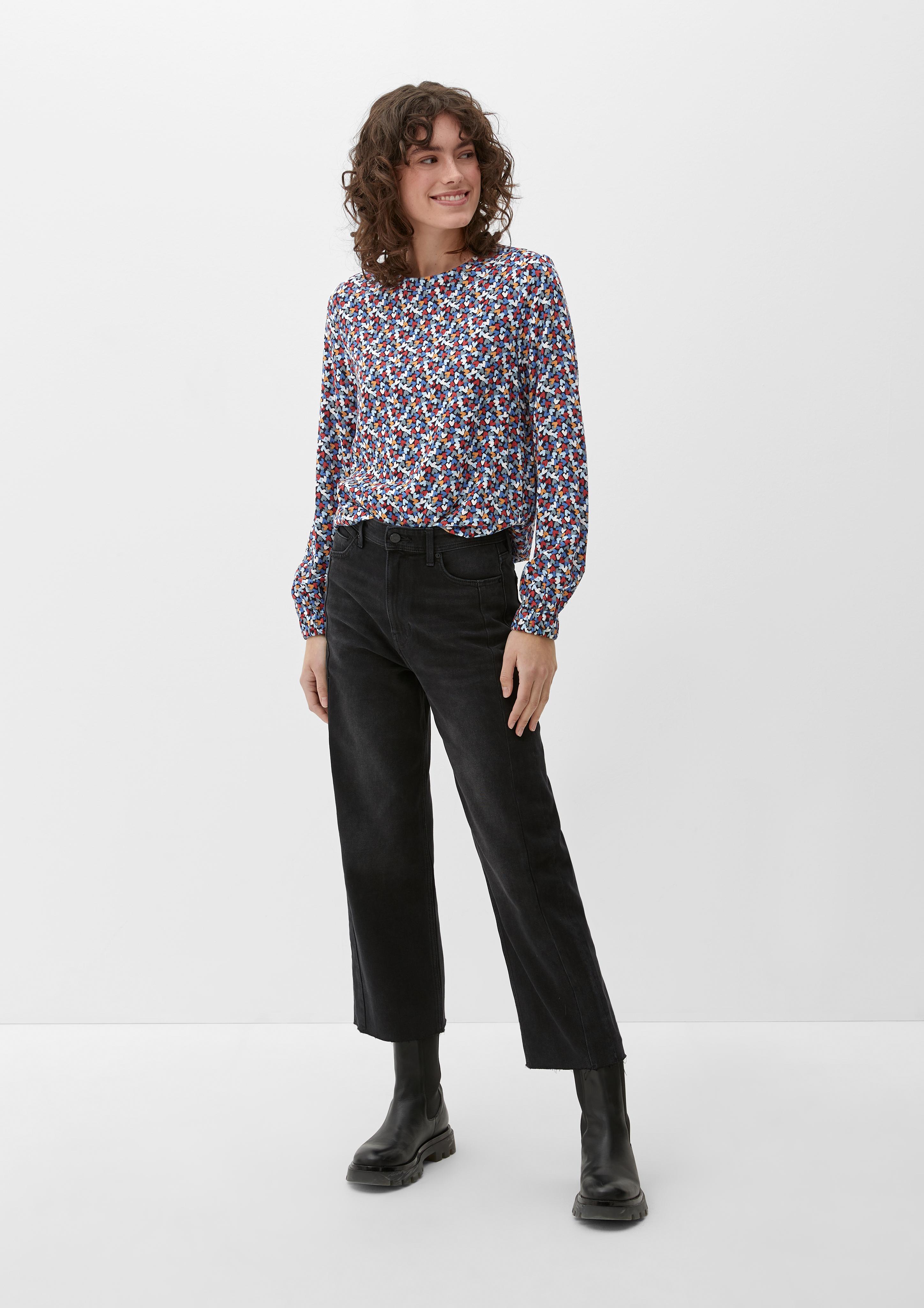 Viskosebluse mit Dobby-Struktur  2129594-59A3