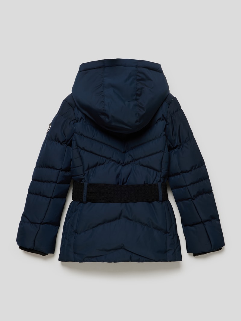 Steppjacke mit Knopfleiste Modell 'Lanca' in marineblau
