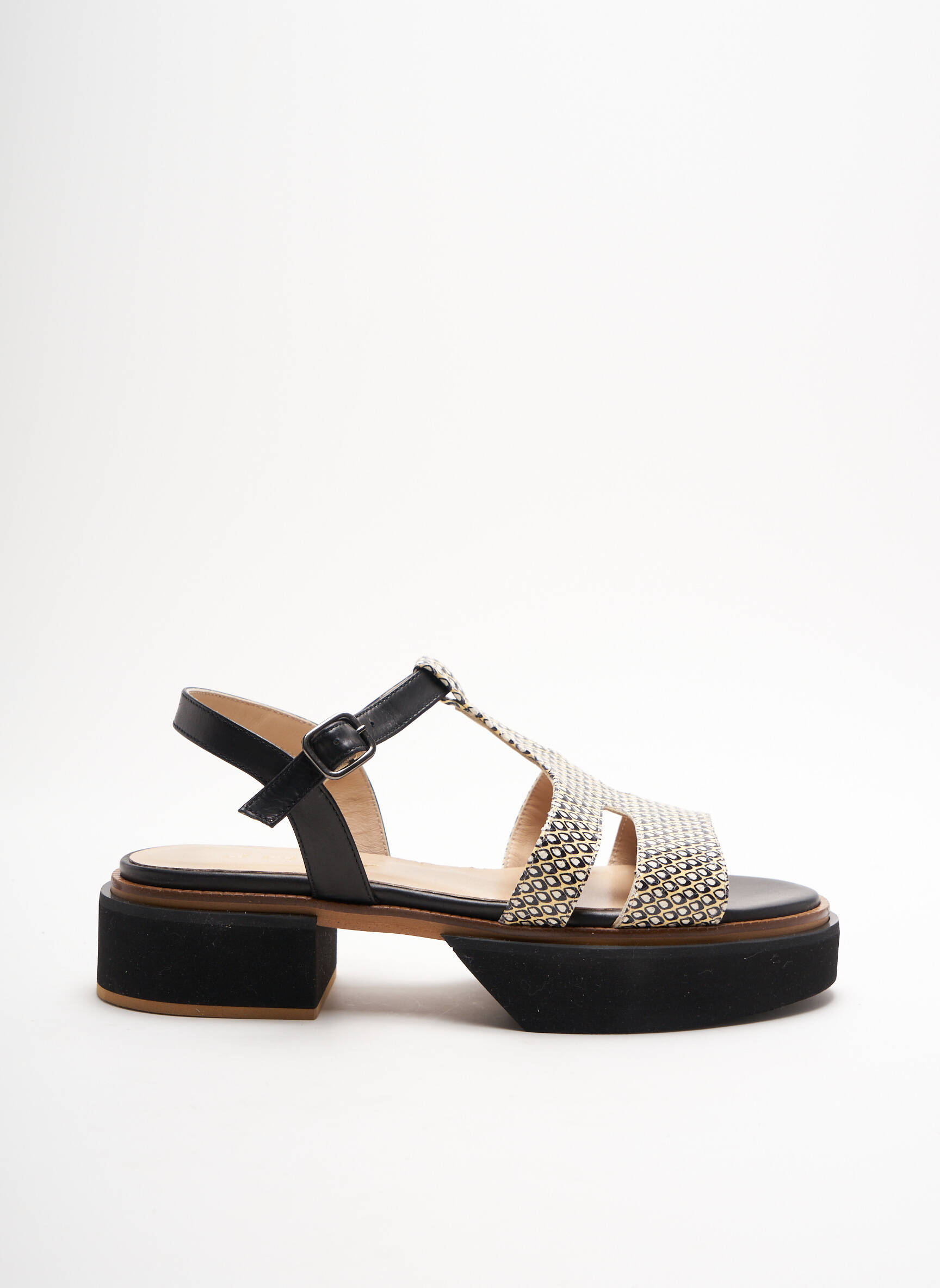 Jhay Sandales Nu Pieds Femme couleur noir