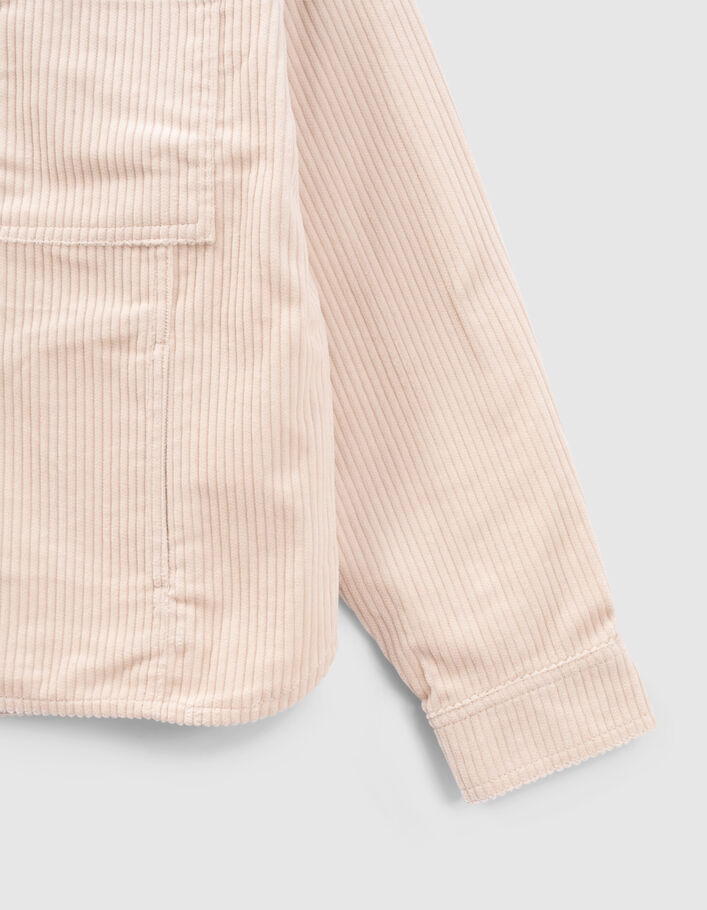 Veste beige velours côtelé fille