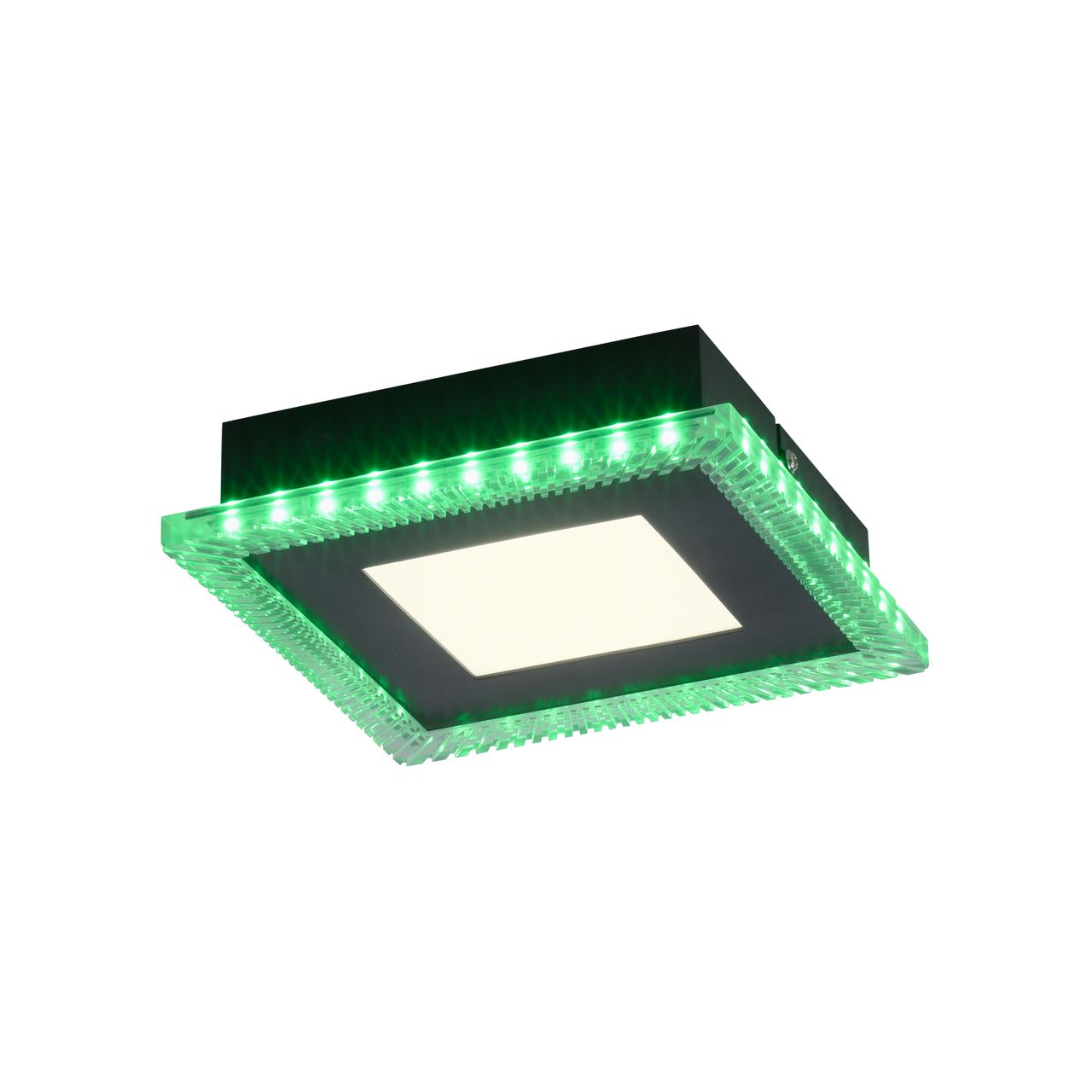 JUST LIGHT LED-Deckenleuchte ACRI, mit RGB Farbmodus, CCT, dimmbar, schwarz